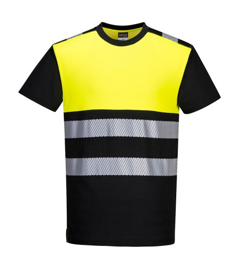 T-shirt Ostrzegawczy z Krótkim Rękawem PR311PW