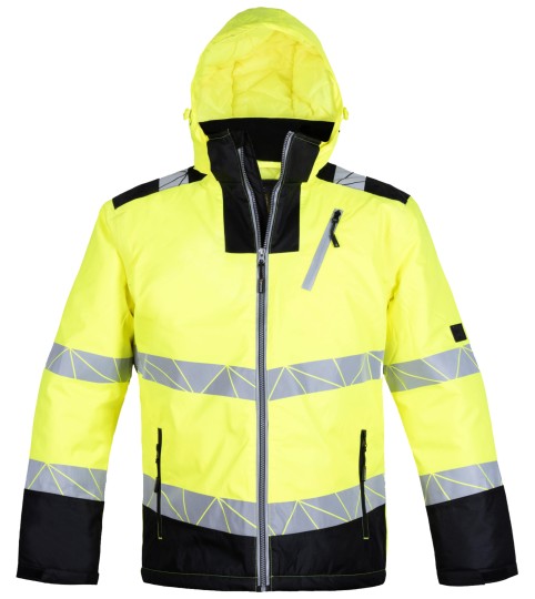 Softshell Zimowy Ostrzegawczy z kapturem PR7947